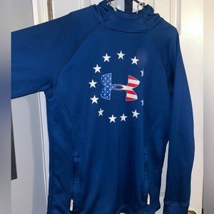 Navy Under Armour Lightweight Hoodie